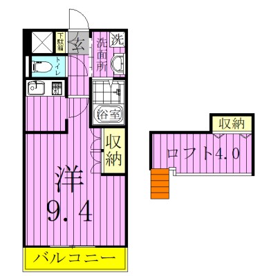 グリーンキャッスルⅡ 203号室 間取り