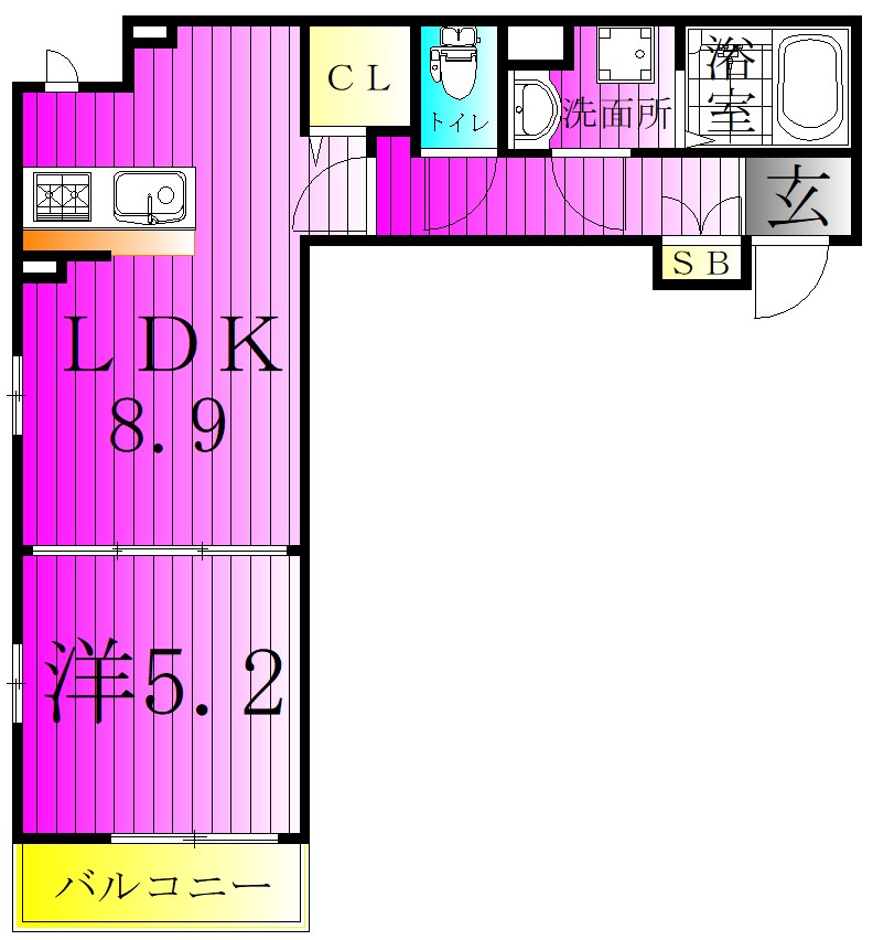 ル・リアン柏の葉Ⅱ 202号室 間取り