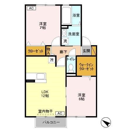 メルベーユ西白井  203号室 間取り