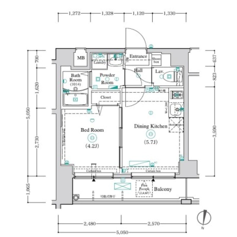 アンベリール亀有 間取り図