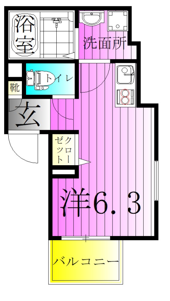 ＭＥＬＤＩＡ西新井Ⅴ 間取り図