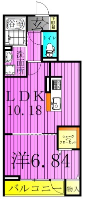 アンジュール新田 間取り図
