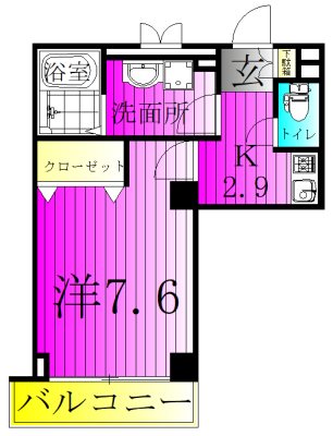 Sunshine Hills 202号室 間取り