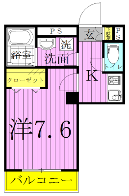 Sunshine Hills 202号室 間取り