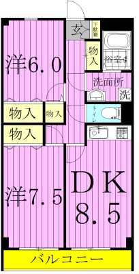 ケー・ダクトビルディング 101号室 間取り