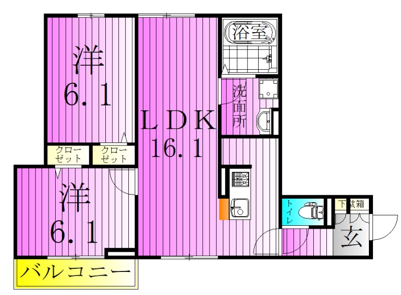 グラナーダ西新井 間取り図
