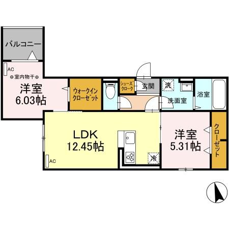 グラナーダ西新井 間取り図