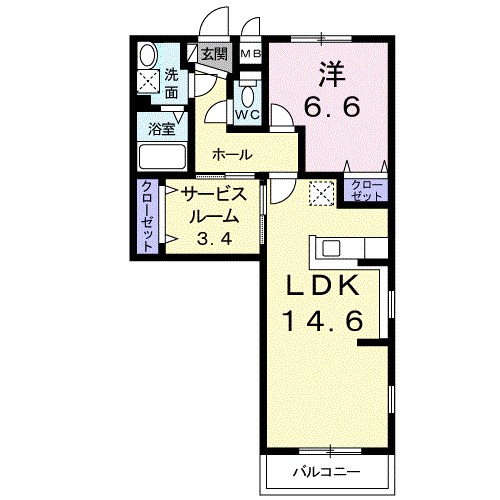 Ｊ・Ｋハイツ加賀 間取り図