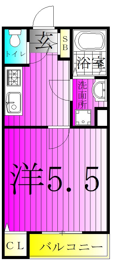 MQuarto柏 305号室 間取り