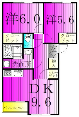 レジデンスＫＩ  101号室 間取り