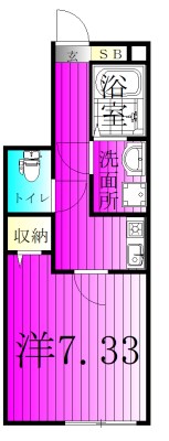 MQuarto豊四季 106号室 間取り