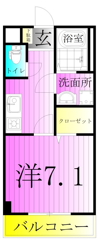 シャトーノール梅島 間取り図