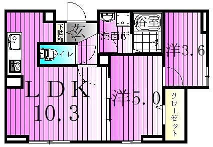 ルリアン谷中 間取り図