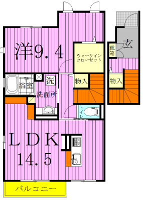ヴィラシルフィード 203号室 間取り