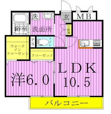 セレーノ.Ｋ 205号室 間取り