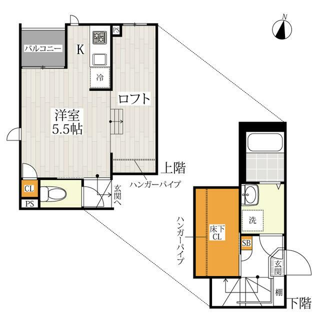 ＣＢ北柏グランディール 201号室 間取り