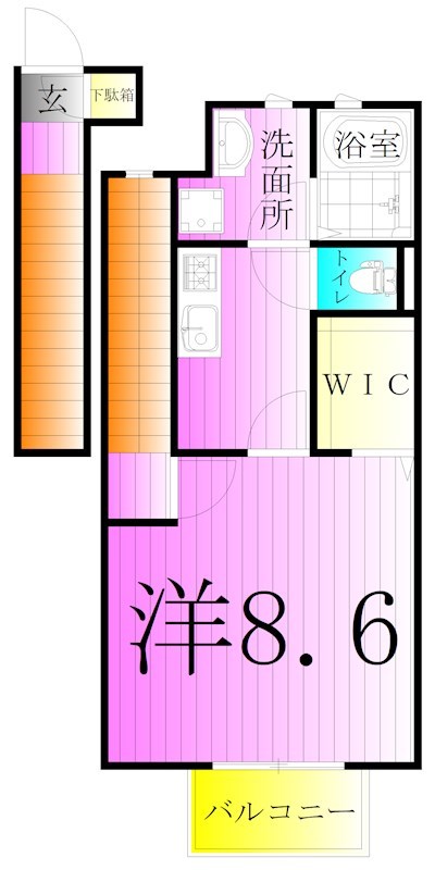 アスピリア　フルール 間取り図