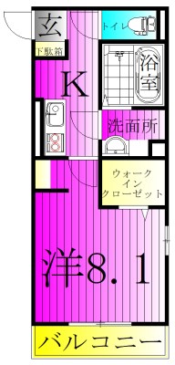 ヴァン・ヴェールおおたかの森　Ⅰ 202号室 間取り