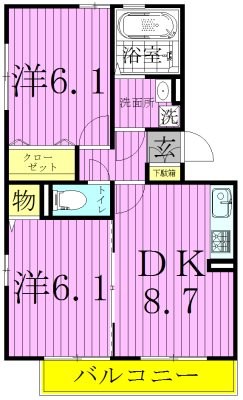 シャルマン西新井１ 間取り図