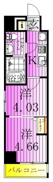 アーバハイツ六町2号館 間取り図