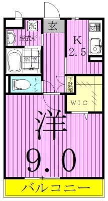 D-room 八反野 間取り図