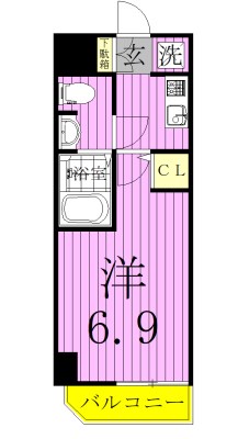 S-RESIDENCE松戸bene 207号室 間取り