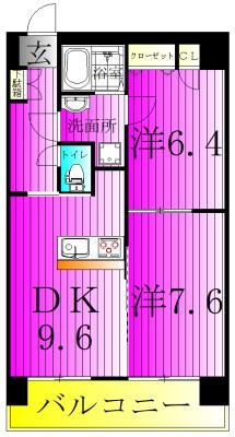 i.bis　柏の葉 101号室 間取り