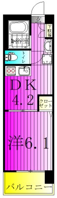 i.bis　柏の葉 302号室 間取り