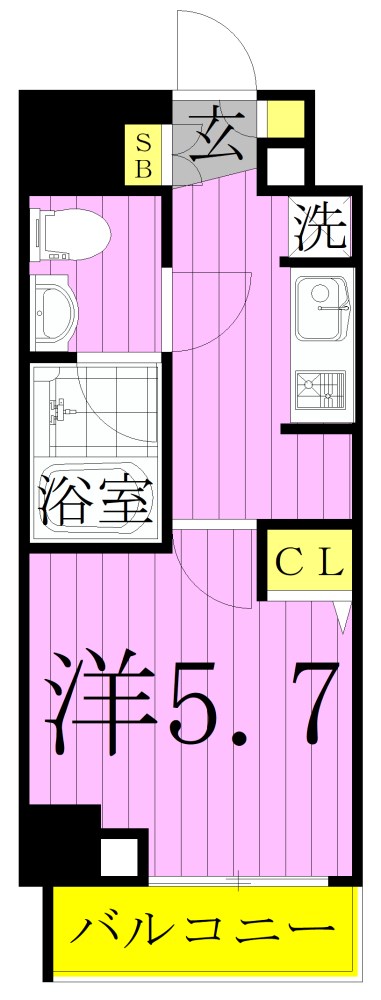 ＡＺＥＳＴ北千住  間取り図