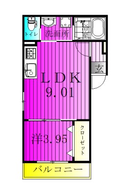 フラリウムコテージ 101号室 間取り
