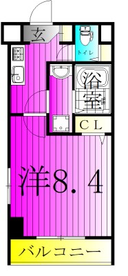 K RESIDENCE 柏 307号室 間取り