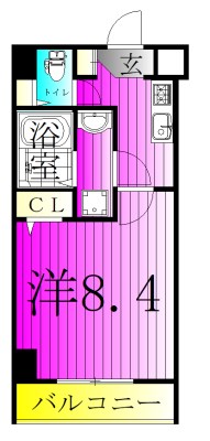 K RESIDENCE 柏 704号室 間取り