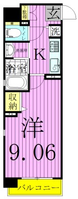 アレグレット千住宿 間取り図