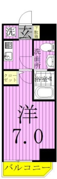 S-RESIDENCE松戸 1303号室 間取り