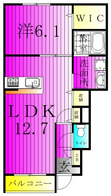粋明館 103号室 間取り