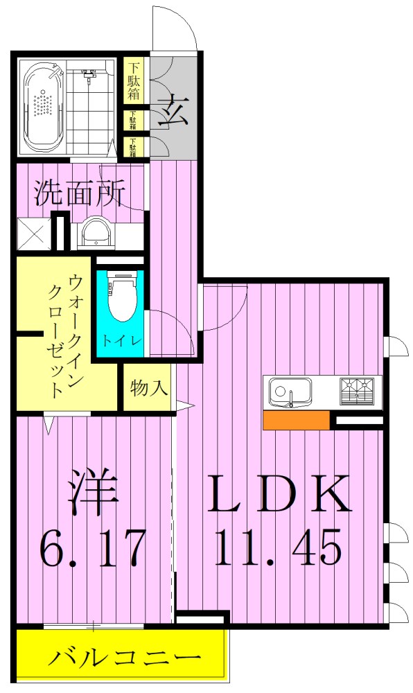 Ark　Bliss六町 間取り図