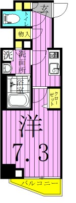 ＡＺＥＳＴ千住大橋 間取り図
