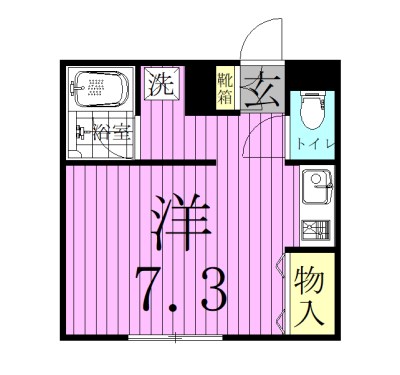 ビシーナコートGOKO 103号室 間取り