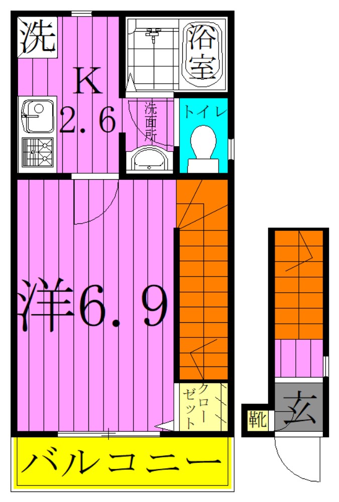 柿の木ハウスS棟 間取り図
