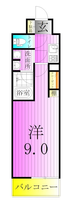 アルテカーサアリビエ東京イースト  間取り図