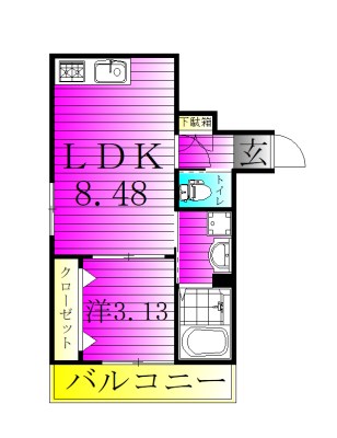 AJおおたかの森 102号室 間取り