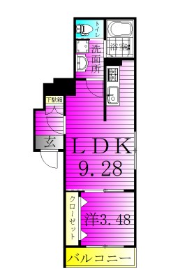 AJおおたかの森 103号室 間取り