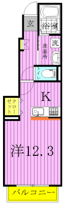 ディア　コートⅠ 101号室 間取り