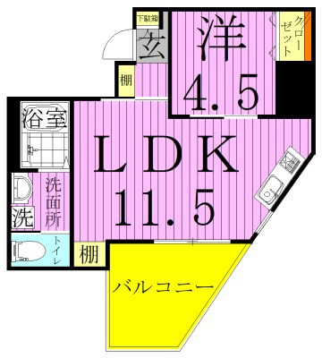 Bonheur Dear court 間取り図