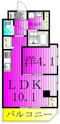 LEVICIA BLDG.Ⅱ 309号室 間取り