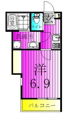 イル・ヴォーロ 201号室 間取り
