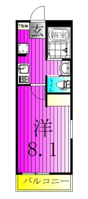 イル・ヴォーロ 202号室 間取り