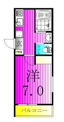 イル・ヴォーロ 203号室 間取り