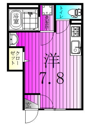 MQuarto松戸新田 105号室 間取り