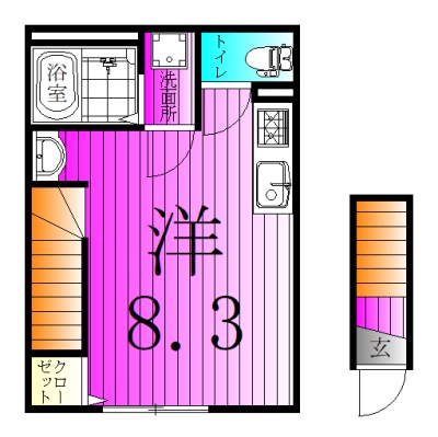 MQuarto松戸新田 203号室 間取り